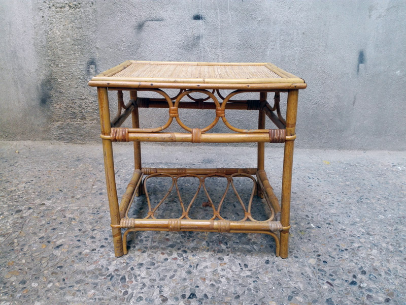 mesa auxiliar bambu 46x46x37 1u